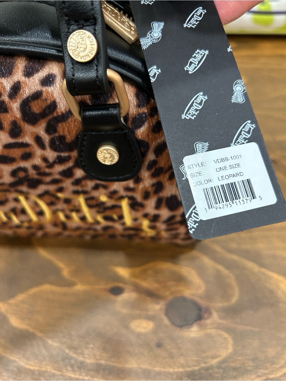 Von Dutch Leopard Print mini Bowling Bag. NWT - Picture 2 of 8